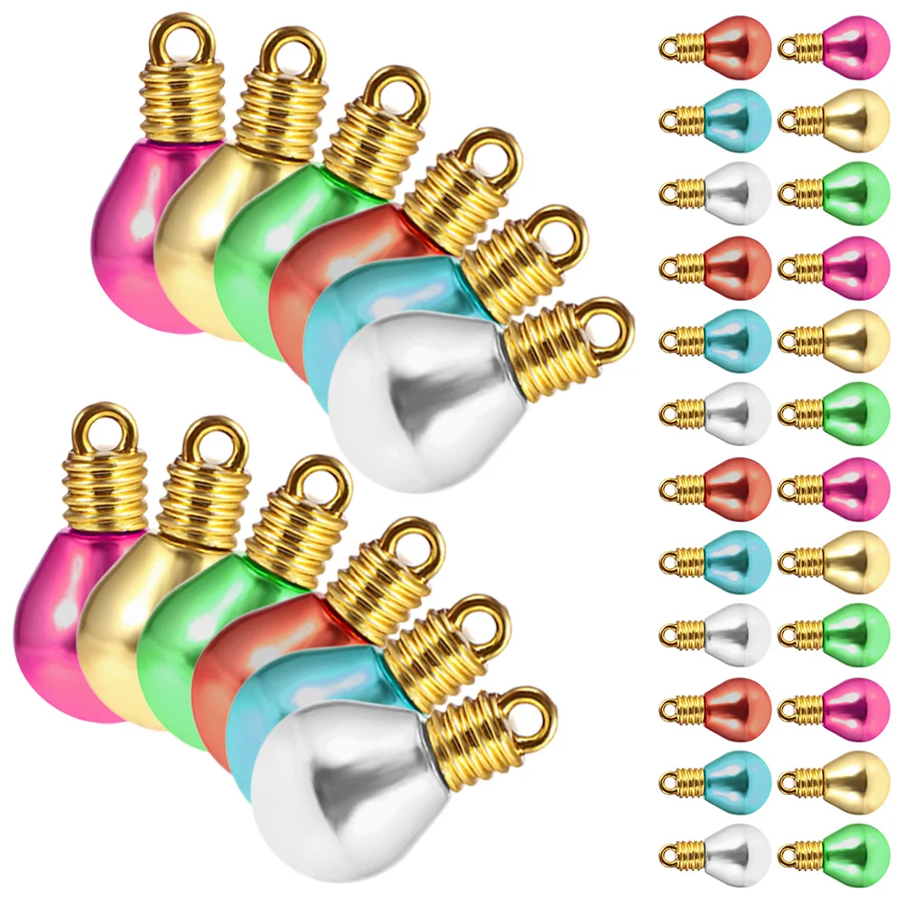 100 Pcs Beads Christmas Bulbs Pendant Plastic Colored Light Mini Holes DIY Accessories
100 Pcs Beads Christmas Bulbs Pendant Plastic Colored Light Mini Holes DIY Accessories