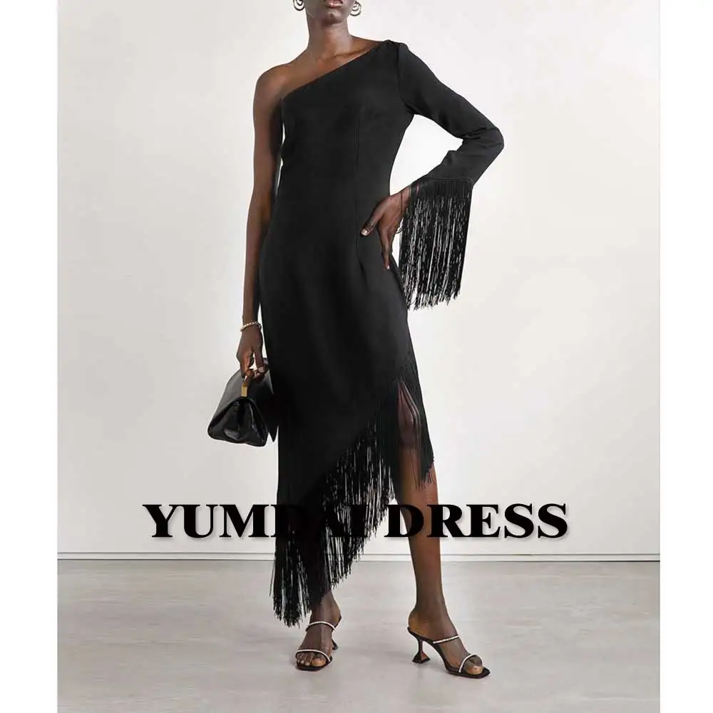 Черное коктейльное платье YUMDAI с бахромой, салонное вечернее бальное платье с рукавом-ротатором, короткое платье для вечеринки в честь Дня Рождения для девушек
Черное коктейльное платье YUMDAI с бахромой, салонное вечернее бальное платье с рукавом-ротатором, короткое платье для вечеринки в честь Дня Рождения для девушек