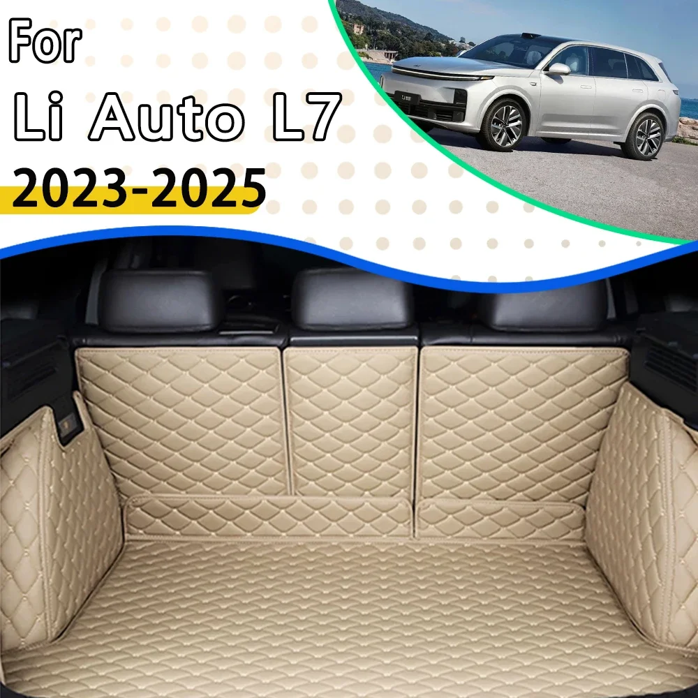 Коврик для багажника автомобиля Li Auto L7 Lixiang 2023 2024 2025 противогрязный ковер коврик