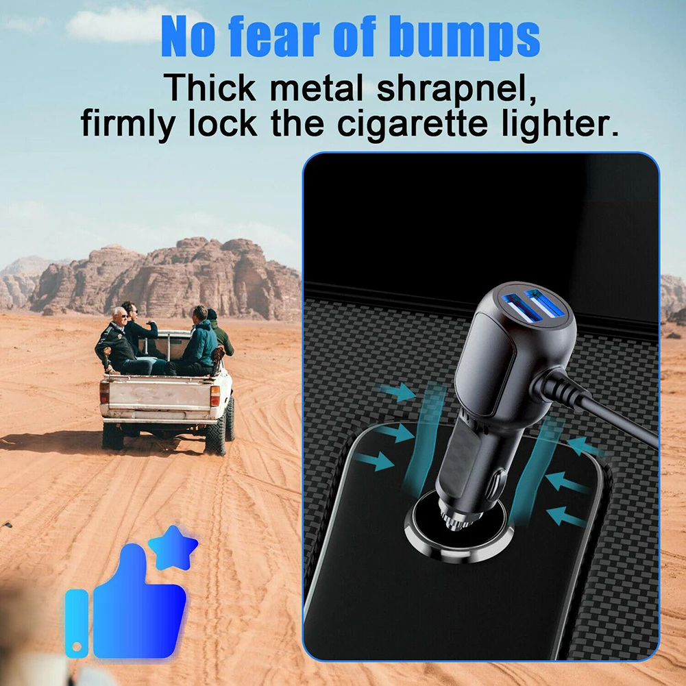 ABS Dash Cam Car Charger 2in1 Multi-function Blue LED Light Fire Resistant ABS Multi-function Wide Compatibility
ABS Dash Cam Car Charger 2in1 Multi-function Blue LED Light Fire Resistant ABS Multi-function Wide Compatibility