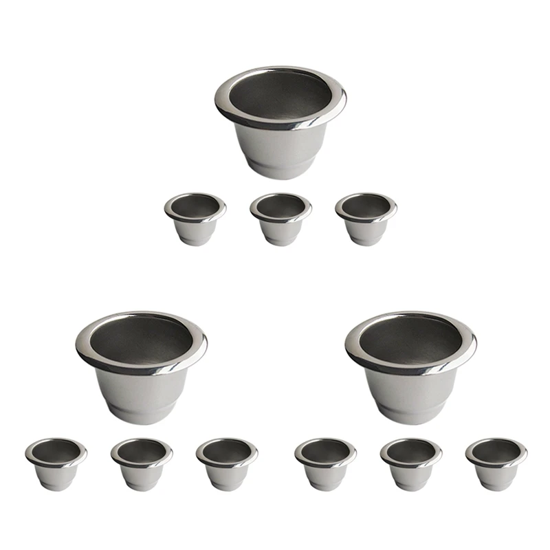 12Pcs For Nespresso Stainless Steel Refillable Coffee Capsule Coffee Filter Reusable Coffee Pod Reusable Cafe Machine
12Pcs For Nespresso Stainless Steel Refillable Coffee Capsule Coffee Filter Reusable Coffee Pod Reusable Cafe Machine