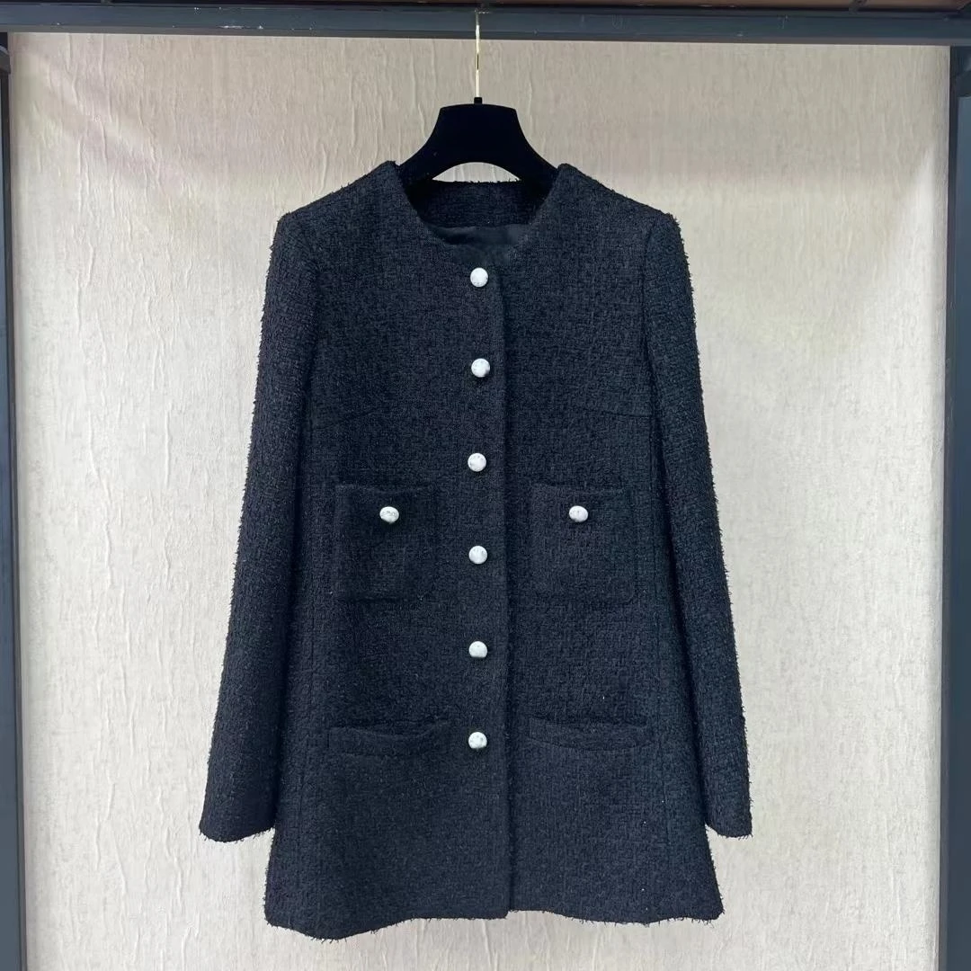 2023 Autumn Winter Korean Style Women High Quality Diamonds Collar Overcoat F212
2023 Autumn Winter Korean Style Women High Quality Diamonds Collar Overcoat F212