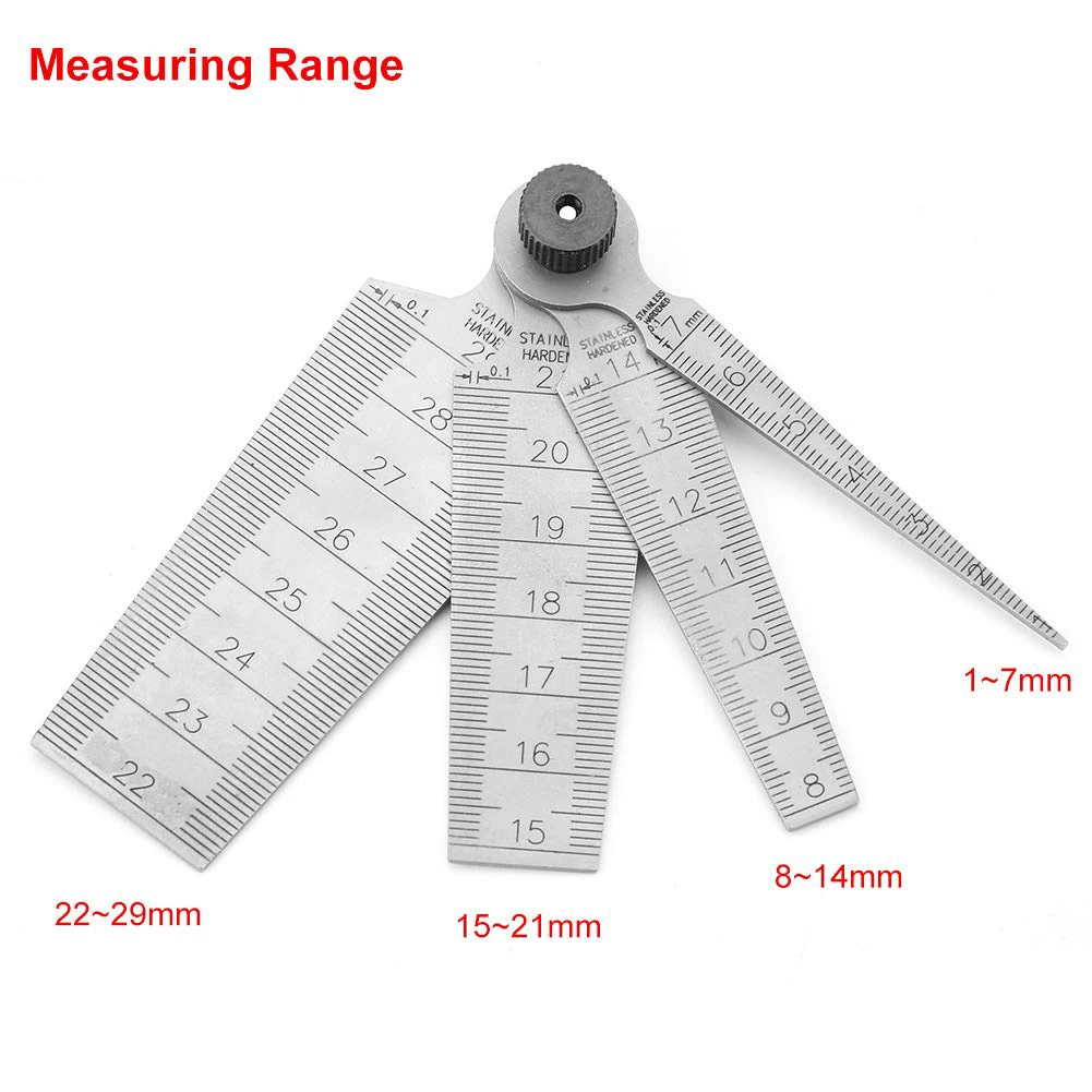 Taper Gage High Precision Stainless Steel Wedge Feeler Measuring Tool 0-29mm Probe Taper Gauge Wedge Valve Gauge
Taper Gage High Precision Stainless Steel Wedge Feeler Measuring Tool 0-29mm Probe Taper Gauge Wedge Valve Gauge