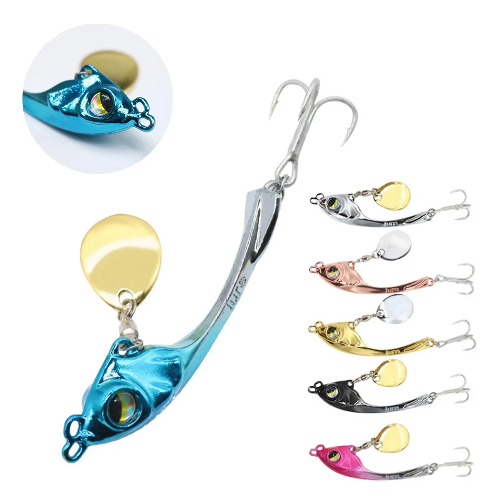6PCS Spoon Spin Sequin Lures 65mm Metal Hard Bait Spinner Fishing Accessories Bass All Water Depth Artificial Baits Fishing Tool
6PCS Spoon Spin Sequin Lures 65mm Metal Hard Bait Spinner Fishing Accessories Bass All Water Depth Artificial Baits Fishing Tool