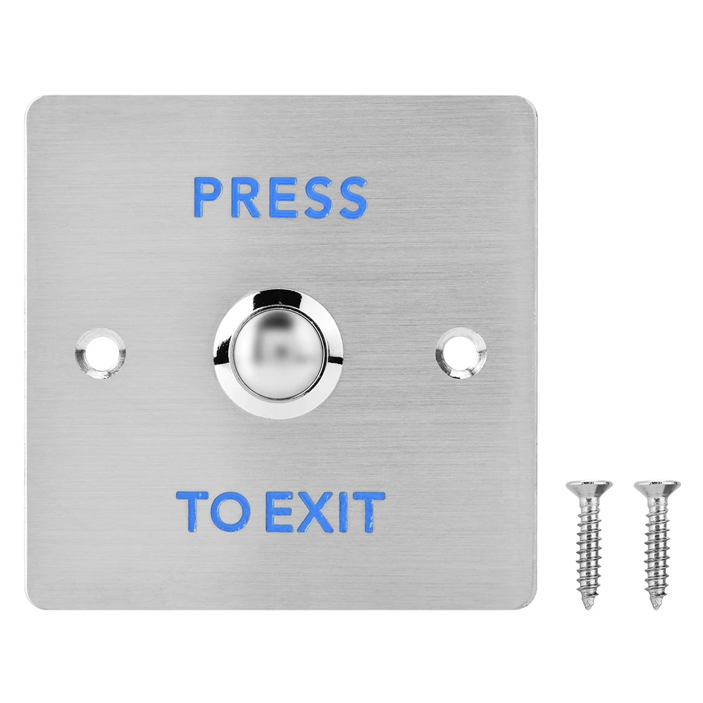 Stainless Steel Door Switch Door Exit Access Push Button Release Button for Access Control Lock Door Exit Button
Stainless Steel Door Switch Door Exit Access Push Button Release Button for Access Control Lock Door Exit Button