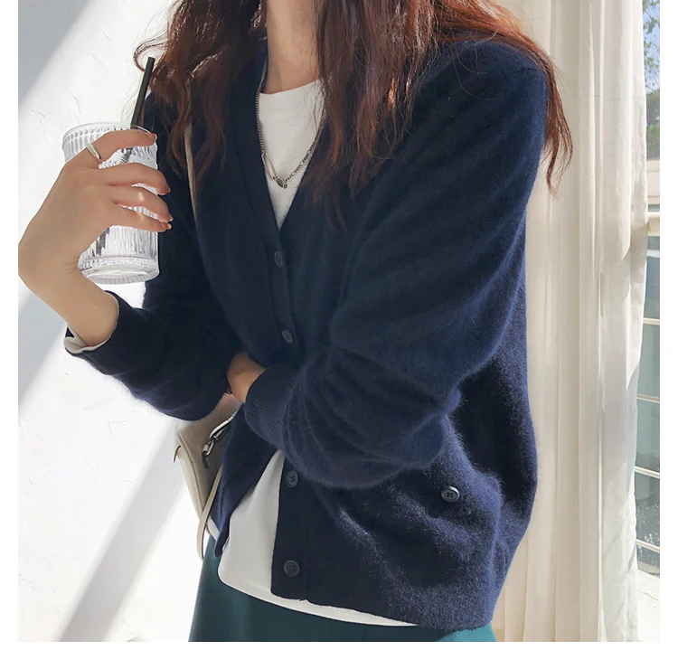 Women's long-sleeved cardigan, zipper, all-match casual, outer wear, buttons, V-neck, inner wear, outer wear
Women's long-sleeved cardigan, zipper, all-match casual, outer wear, buttons, V-neck, inner wear, outer wear