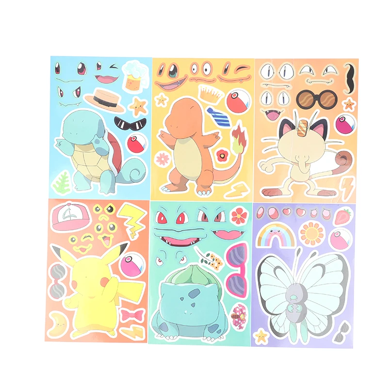 36Pcs Pokemon Children Puzzle Anime Stickers Make-a-Face Assemble Funny Cartoon Decal Assemble Jigsaw Children Boy Toy Gift
36Pcs Pokemon Children Puzzle Anime Stickers Make-a-Face Assemble Funny Cartoon Decal Assemble Jigsaw Children Boy Toy Gift