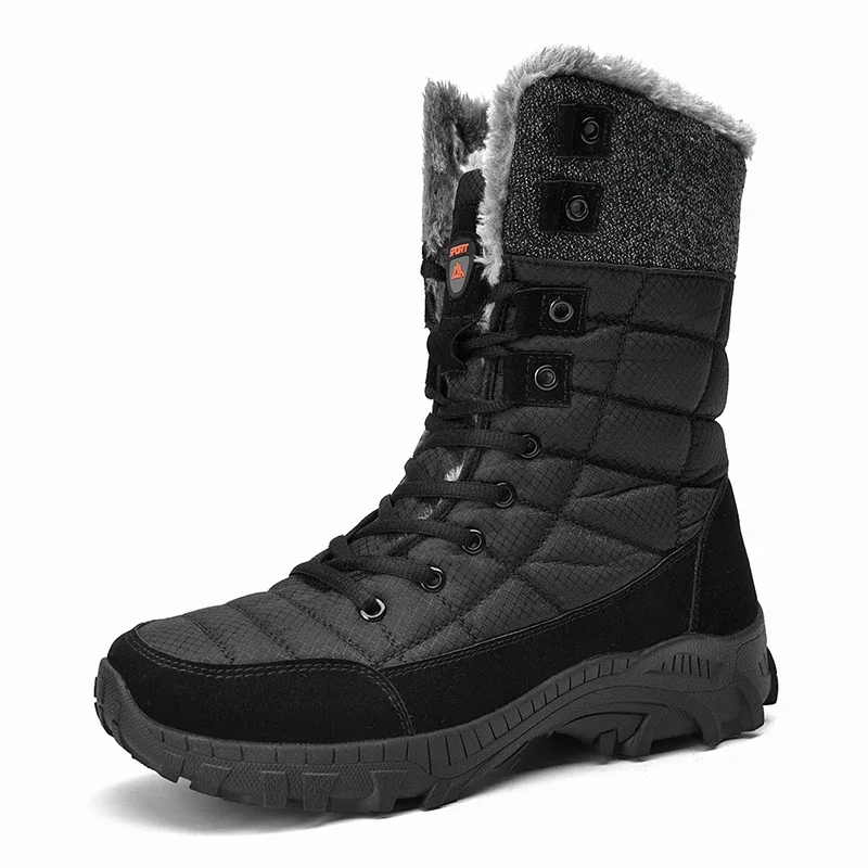 High Winter Boots for Men Snow Boots Super Warm Hiking Boots Waterproof Leather High Top Big Size 48 Men's Boots Outdoor Sneaker
High Winter Boots for Men Snow Boots Super Warm Hiking Boots Waterproof Leather High Top Big Size 48 Men's Boots Outdoor Sneaker