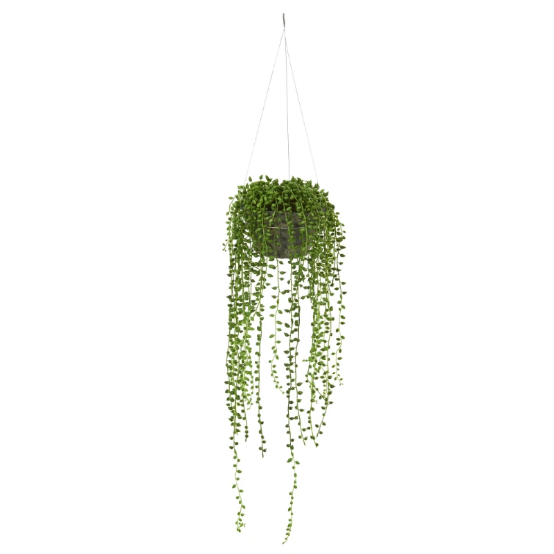 Free shipping 21" String of Pearl Plastic Artificial Plant Hanging Basket Green
Free shipping 21" String of Pearl Plastic Artificial Plant Hanging Basket Green