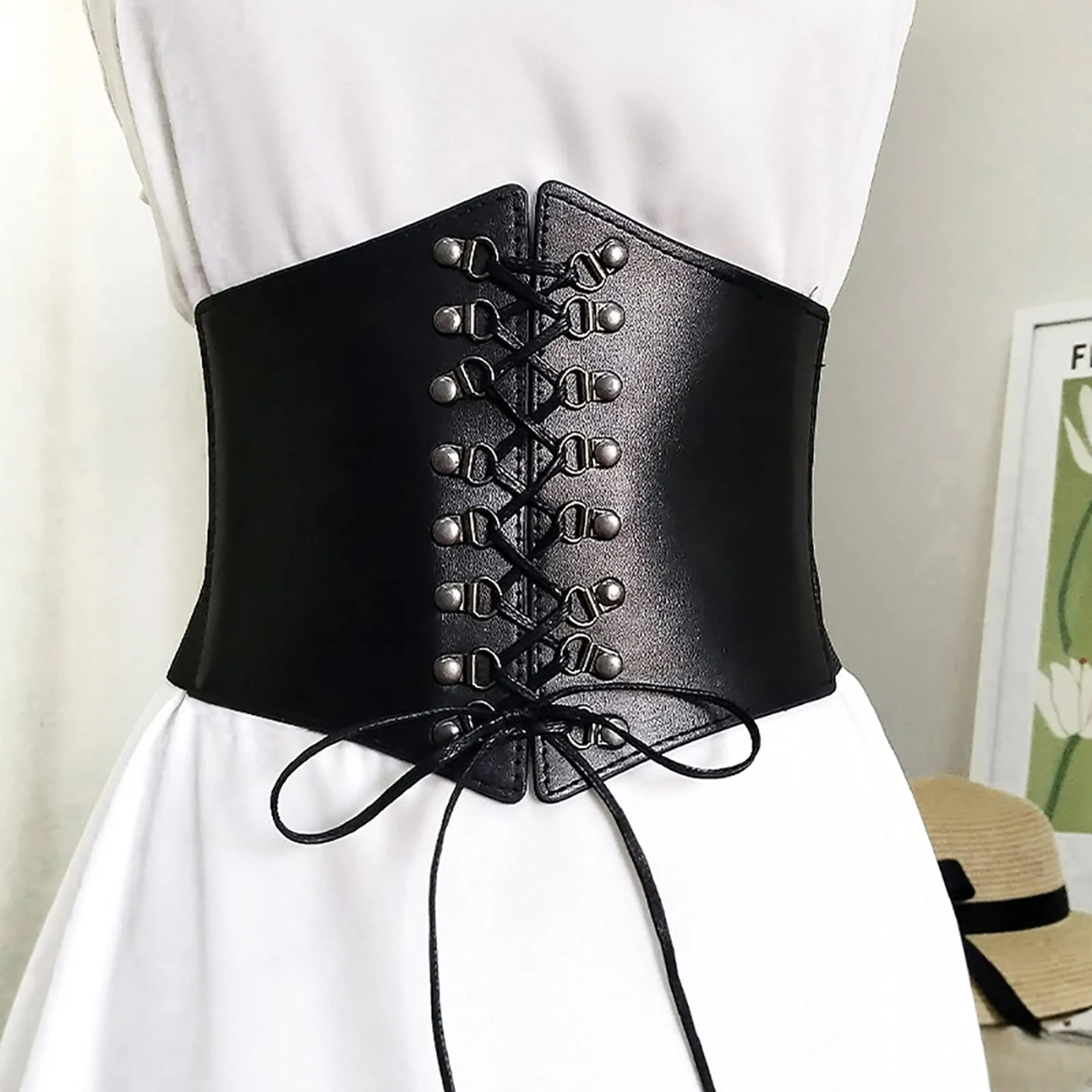 Women's Waist Slim Fashion Elasticated Waistband Studded Punk Styl
Women's Waist Slim Fashion Elasticated Waistband Studded Punk Styl