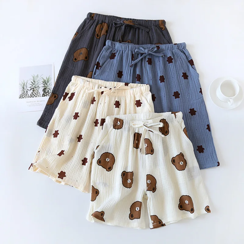 Хлопковая одежда для пар, модная мужская Свободная Домашняя пижама с принтом, шорты для отдыха, Шорты для сна, летняя Мишка, женская одежда для сна, милая
Хлопковая одежда для пар, модная мужская Свободная Домашняя пижама с принтом, шорты для отдыха, Шорты для сна, летняя Мишка, женская одежда для сна, милая