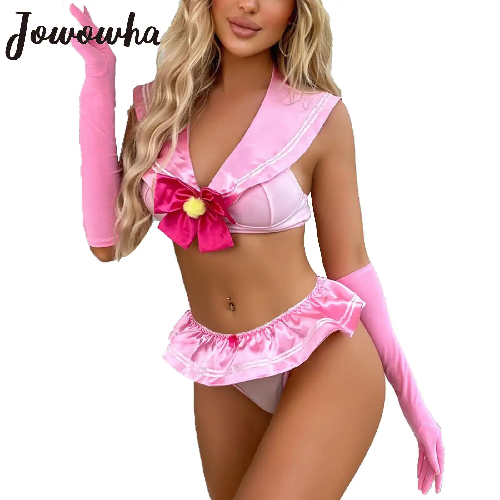 Японская школьная форма, сексуальные аниме костюмы для косплея, ночная рубашка, матросский воротник, бант, бюстгальтер, топ с мини-юбкой, стр...
Японская школьная форма, сексуальные аниме костюмы для косплея, ночная рубашка, матросский воротник, бант, бюстгальтер, топ с мини-юбкой, стр...