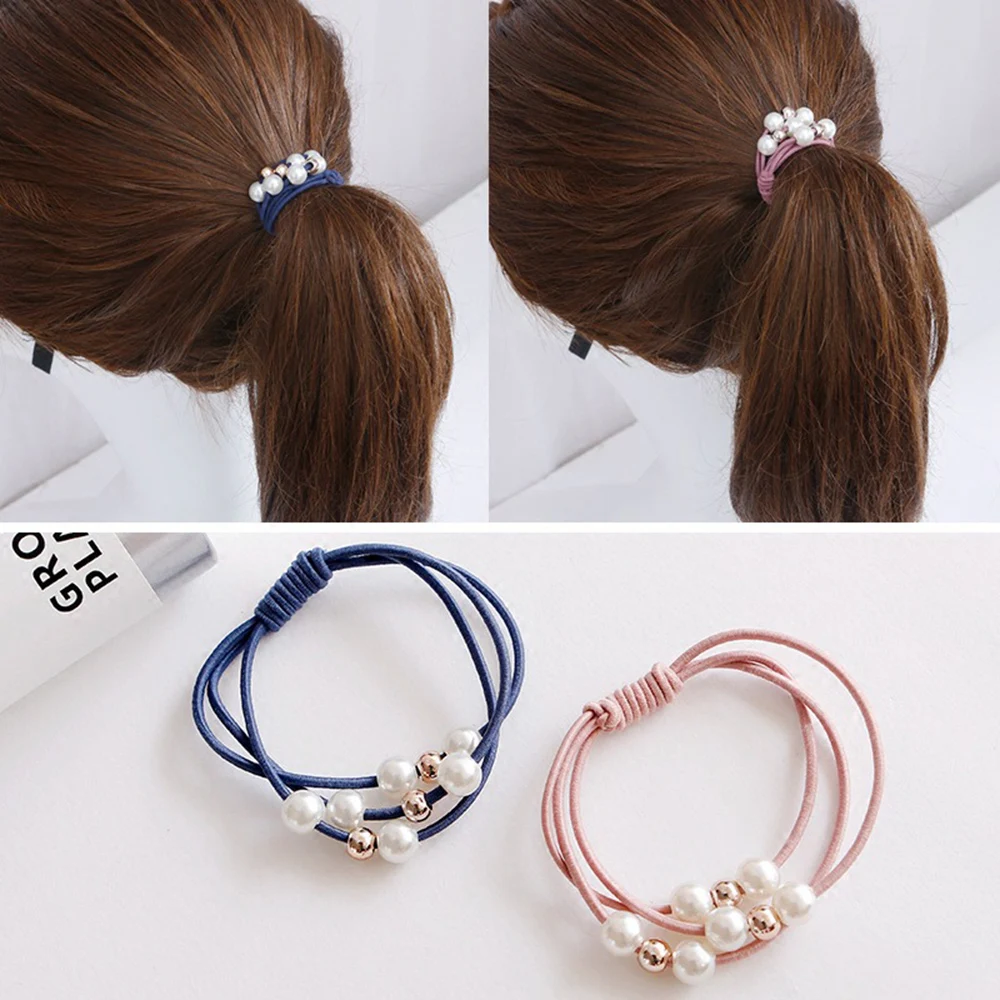 Womens Korean Fashion Pearl Elastic Hair Bands Multilayer Hair Ring Ponytail Holder For Kawaii Girls High Elastic Hair Accessory
Womens Korean Fashion Pearl Elastic Hair Bands Multilayer Hair Ring Ponytail Holder For Kawaii Girls High Elastic Hair Accessory