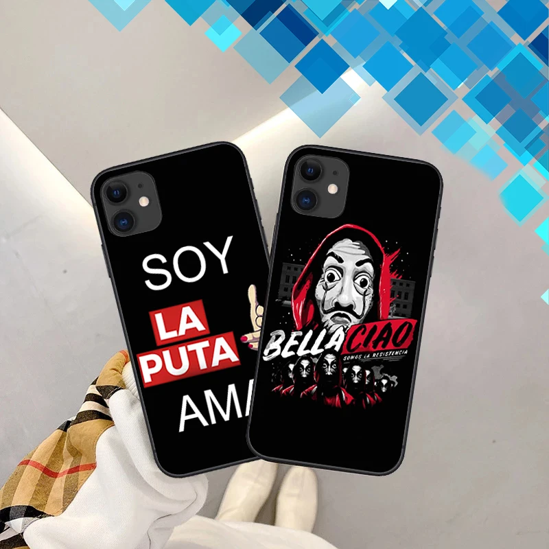 Spain TV Money Heist House Paper La Casa de papel phone case For iPhone 12 11 13Pro Max X XSMAX XR 7 6 8Plus black soft TPU Case
Spain TV Money Heist House Paper La Casa de papel phone case For iPhone 12 11 13Pro Max X XSMAX XR 7 6 8Plus black soft TPU Case