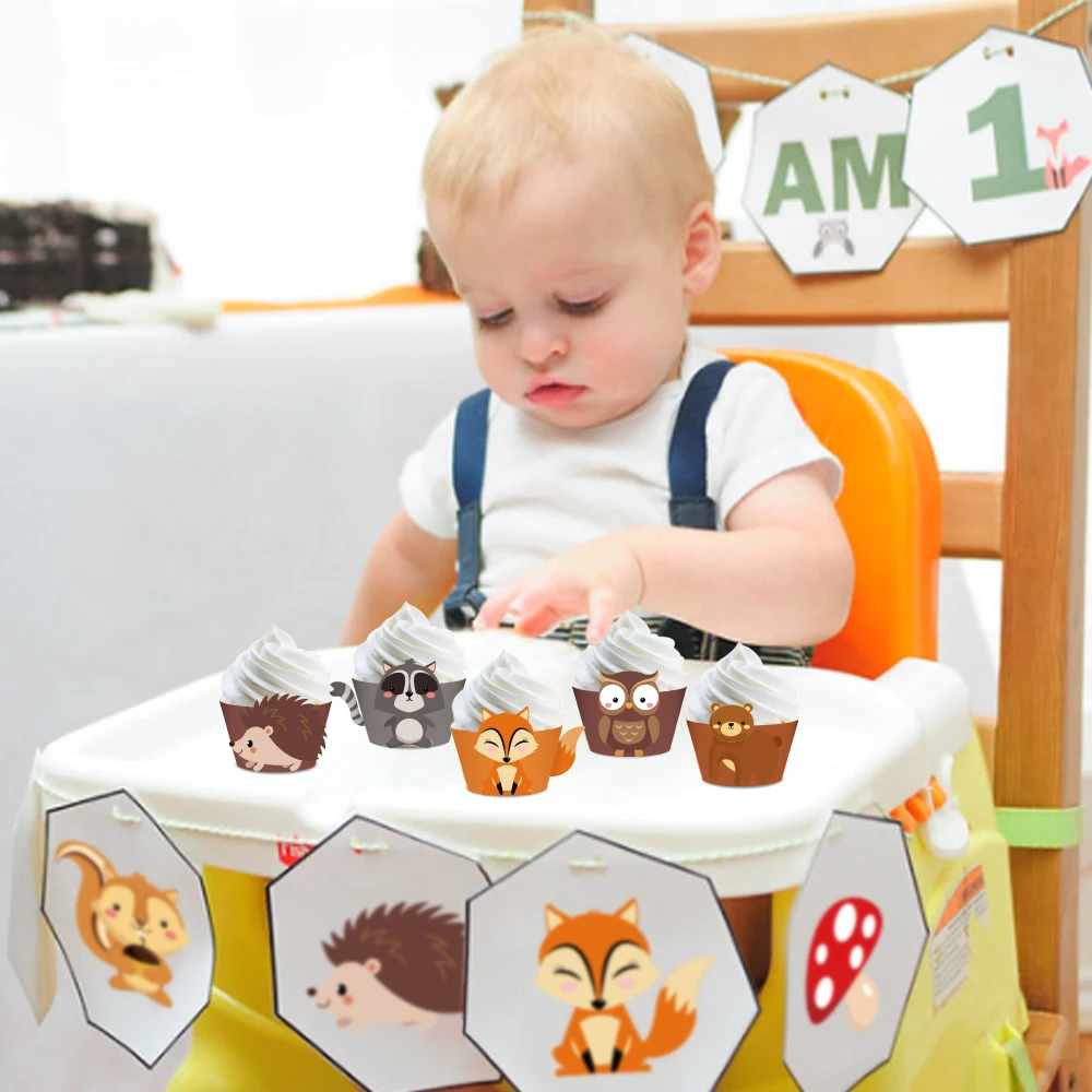 24pcs/set Woodland Cute Bear Animals Birthday Party Cake Borders and Toppers Cupcake Wrappers Baby Shower Party Decorations
24pcs/set Woodland Cute Bear Animals Birthday Party Cake Borders and Toppers Cupcake Wrappers Baby Shower Party Decorations