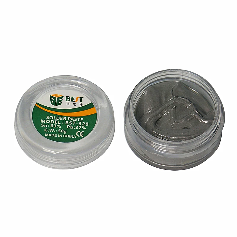 BST-328 50g Tin Paste Lead Solder for Electronics Manufacture Line/Equipment Repairing Bga Rework Station Bga Reballing Station
BST-328 50g Tin Paste Lead Solder for Electronics Manufacture Line/Equipment Repairing Bga Rework Station Bga Reballing Station