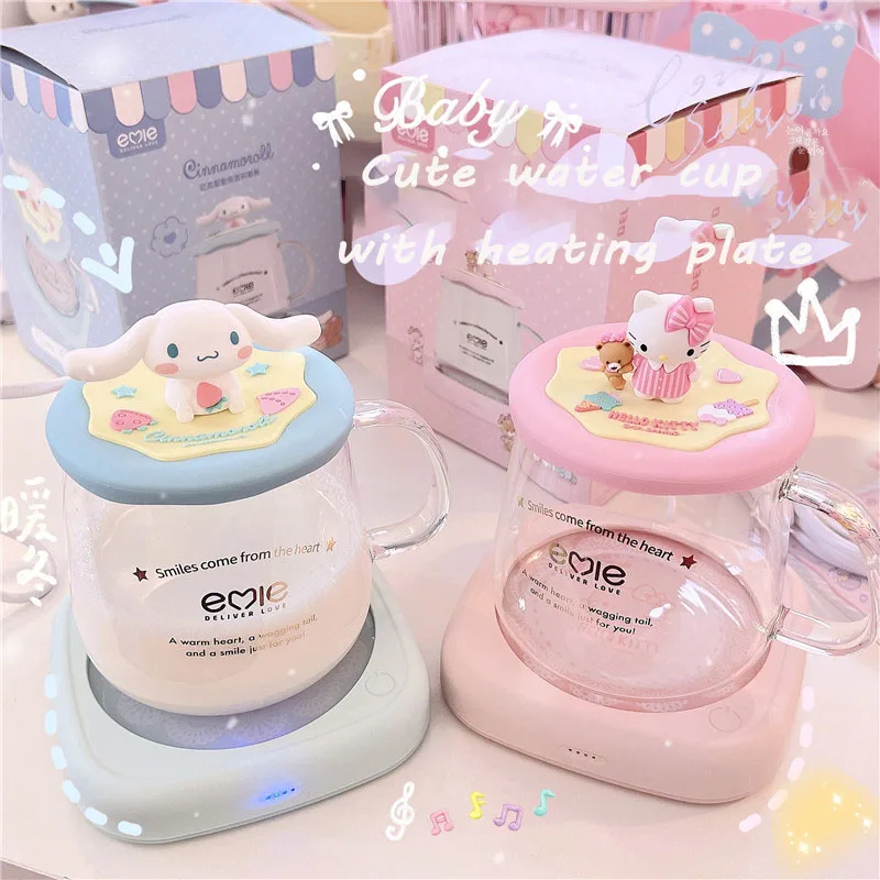 Мультяшная настольная теплая чашка My Melody Kuromi с постоянной температурой для общежития и офиса, милая подставка для подогрева молока и сока, ...
Мультяшная настольная теплая чашка My Melody Kuromi с постоянной температурой для общежития и офиса, милая подставка для подогрева молока и сока, ...