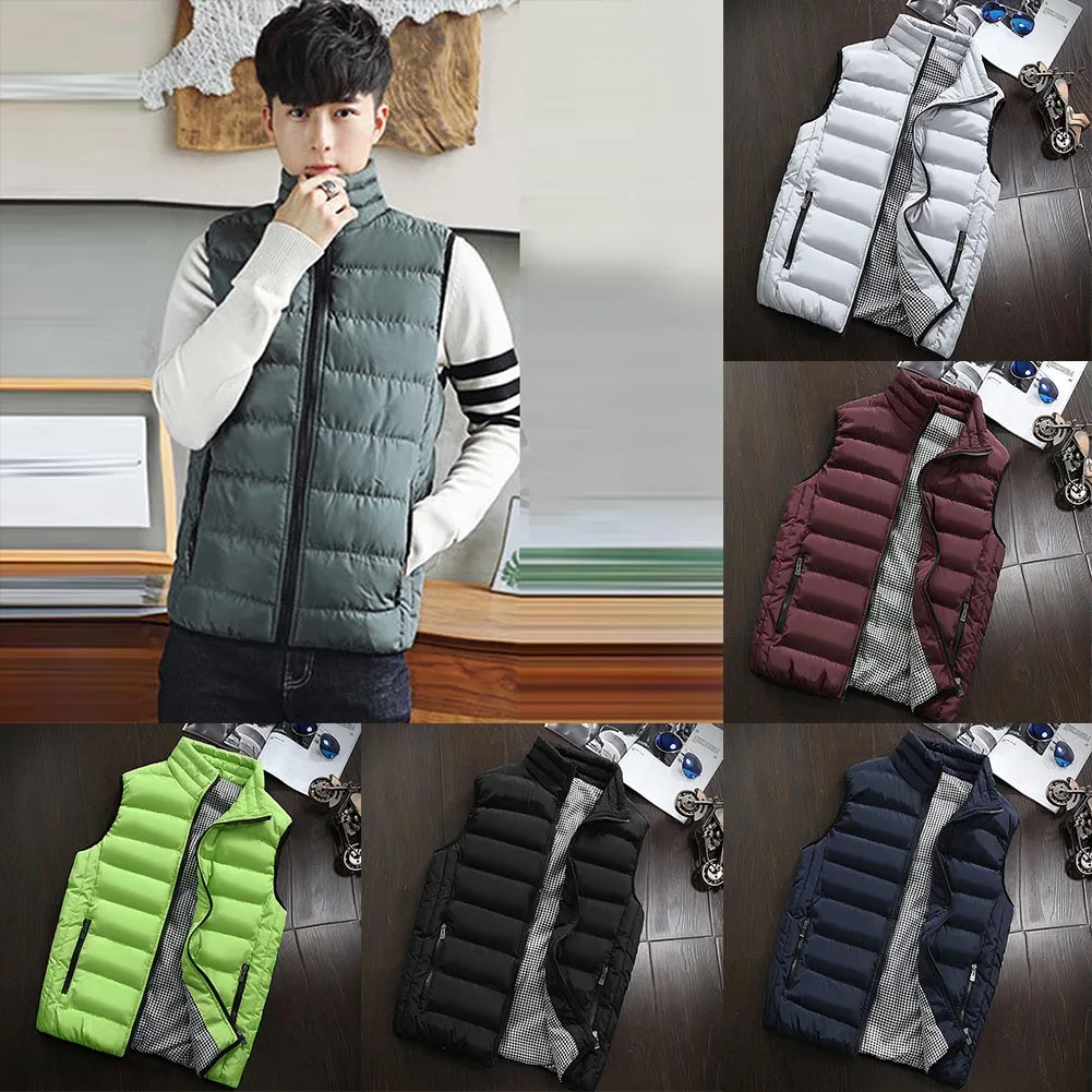 Mens Jacket Sleeveless Vest Winter Fashion Casual Slim Coat Brand Clothing Vests Padded Men's Vest Men Waistcoat Big Size L~4XL
Mens Jacket Sleeveless Vest Winter Fashion Casual Slim Coat Brand Clothing Vests Padded Men's Vest Men Waistcoat Big Size L~4XL