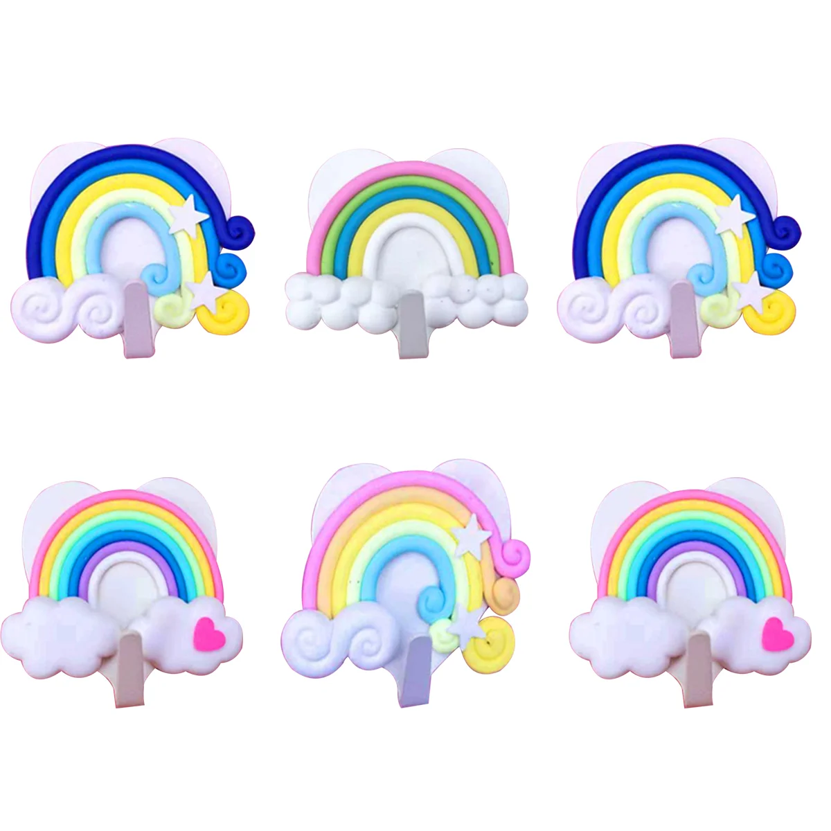 Hooks Wall Hook Hanger Coat Key Rainbow Decorative Organizer Clothes Cute Cloud Rack Cartoon Sticky Hats Mounted Caps Hangers
Hooks Wall Hook Hanger Coat Key Rainbow Decorative Organizer Clothes Cute Cloud Rack Cartoon Sticky Hats Mounted Caps Hangers