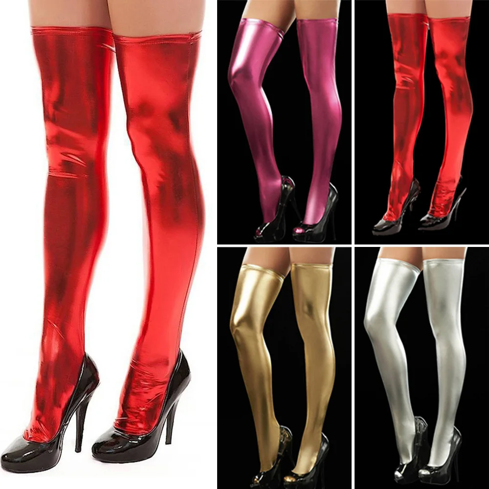 1PC 32x68cm Silver/Golden/Black/Red/Magenta Women Leggings Thigh High Stockings PU Leather Wetlook Clubwear Sexy Socks 2023 New
1PC 32x68cm Silver/Golden/Black/Red/Magenta Women Leggings Thigh High Stockings PU Leather Wetlook Clubwear Sexy Socks 2023 New