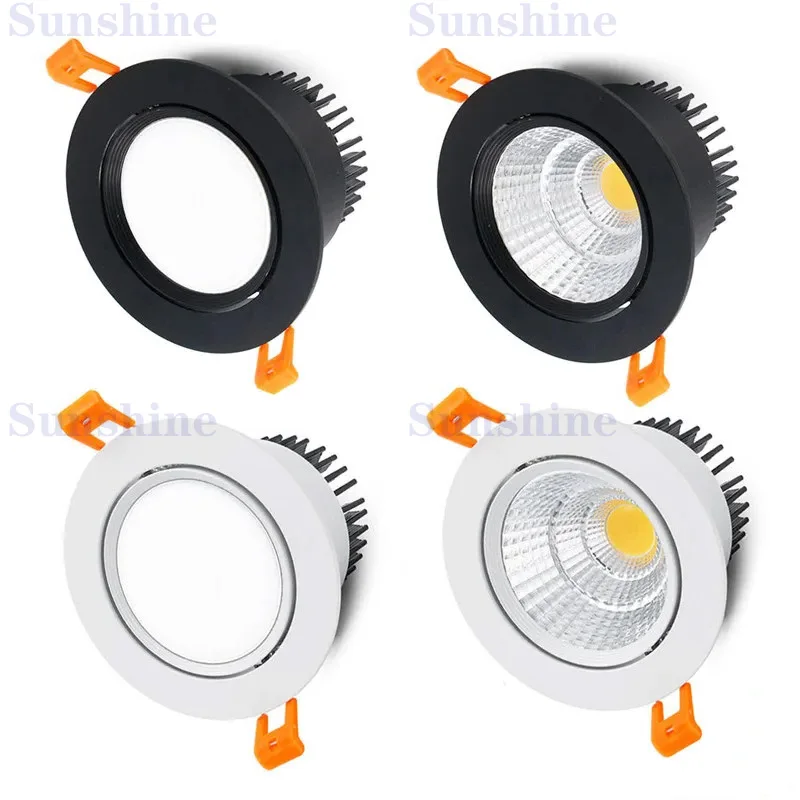 

LED Ceiling Light Spotlights Type 4 Dimmable recessed COB Downlights 5W 7W 9W 12W 15W 18W AC110-220V Home and Decoration