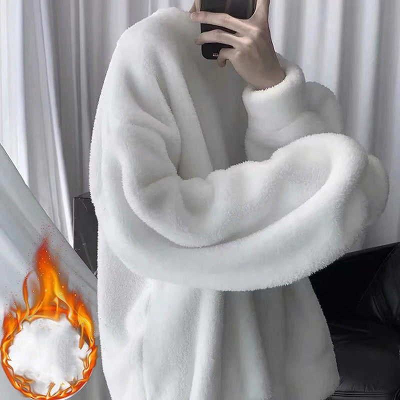Oversize Men's Streetwear Sweatshirt Korean Loose Long Hoodies Hair Sleeve Sweatshirt Fashion Lamb Solid O-neck Color Harajuku
Oversize Men's Streetwear Sweatshirt Korean Loose Long Hoodies Hair Sleeve Sweatshirt Fashion Lamb Solid O-neck Color Harajuku