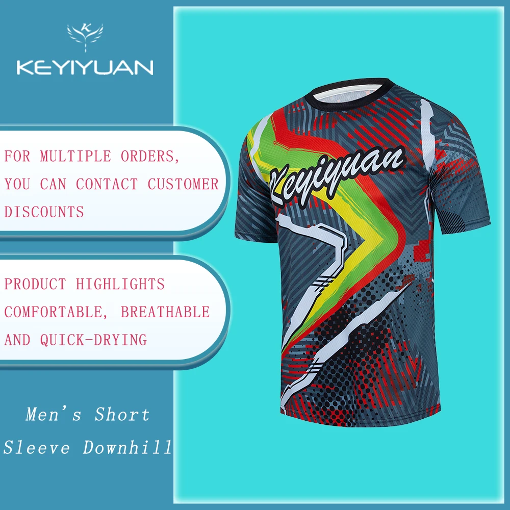 KEYIYUAN 2022 Men Short Sleeve Bicycle Cycling Jersey Tops Motocross T-shirt Summer Bike Downhill Clothing Mtb Bekleidung Herren
KEYIYUAN 2022 Men Short Sleeve Bicycle Cycling Jersey Tops Motocross T-shirt Summer Bike Downhill Clothing Mtb Bekleidung Herren
