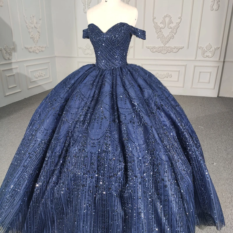 Navy Blue Evening Dresses Long Luxury 2023 Off The Shoulder Floor Length Ball Gown vestido de graduación DY5675
Navy Blue Evening Dresses Long Luxury 2023 Off The Shoulder Floor Length Ball Gown vestido de graduación DY5675