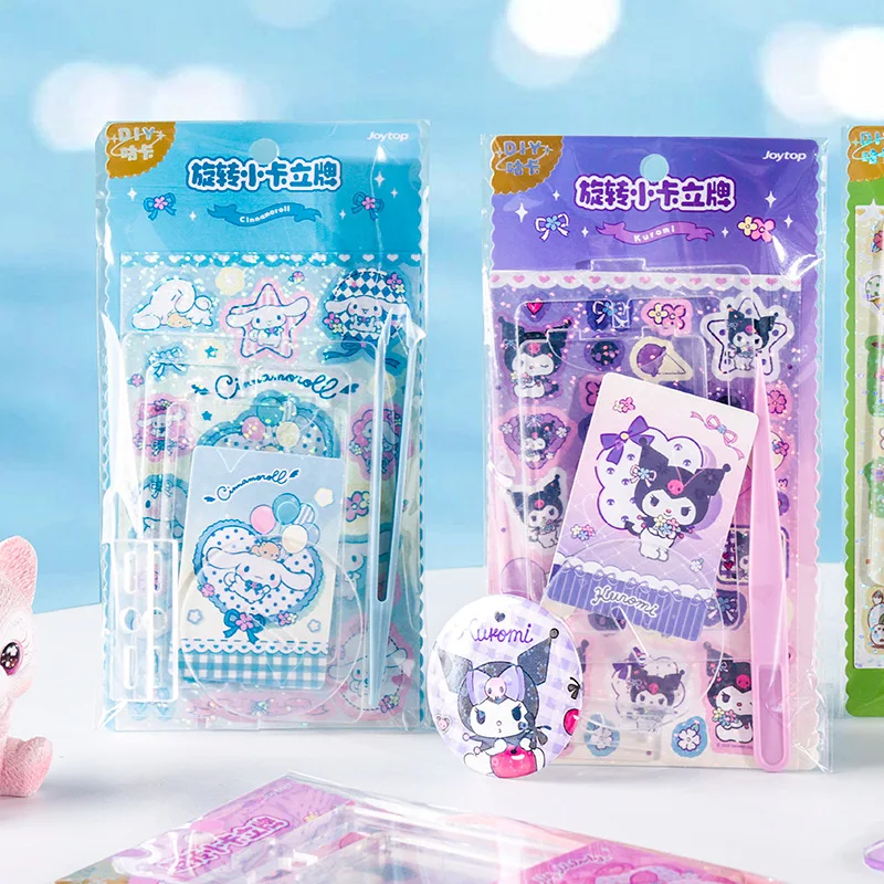 4pcs Sanrio Cartoon Kuromi Pochacco Stickers Toys Anime Guka DIY Acrylic Standing Board Rotary Card Sticker Decor Marterial
4pcs Sanrio Cartoon Kuromi Pochacco Stickers Toys Anime Guka DIY Acrylic Standing Board Rotary Card Sticker Decor Marterial