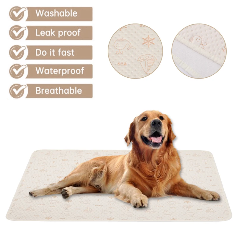 Washable Dog Pet Diaper Reusable Pet Pee Mat Super Water Absorb Mat Underpad for Dogs Pet Training Urine Pad Dog Accessories
Washable Dog Pet Diaper Reusable Pet Pee Mat Super Water Absorb Mat Underpad for Dogs Pet Training Urine Pad Dog Accessories