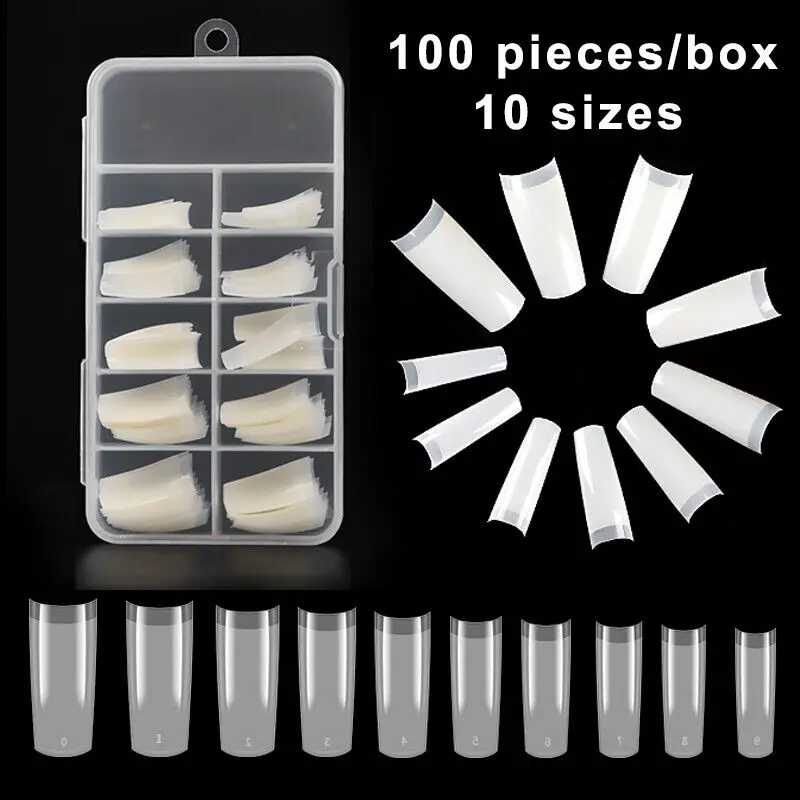 100pcs Half Full Cover Medium False Nails Extension Square Coffin French Fake Nail Art Tips Artficial Fingernail Tip Manicure
100pcs Half Full Cover Medium False Nails Extension Square Coffin French Fake Nail Art Tips Artficial Fingernail Tip Manicure