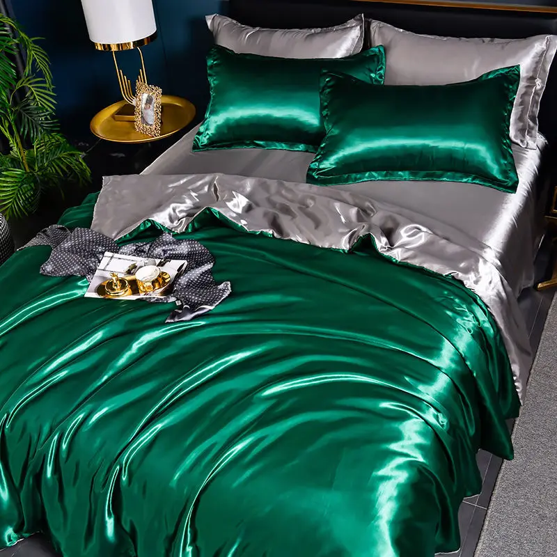NewLuxury Emulation Silky Satin Duvet Cover Queen High Quality King Size Smooth Quilt Cover Solid Color High End Comforter Cover
NewLuxury Emulation Silky Satin Duvet Cover Queen High Quality King Size Smooth Quilt Cover Solid Color High End Comforter Cover