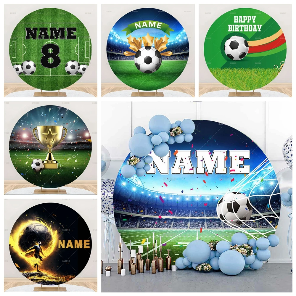 Football Round Backdrop Cover for Photoshoot Sports Field Boy Birthday Party Baby Shower Photogrpahy Background Cake table Decor
Football Round Backdrop Cover for Photoshoot Sports Field Boy Birthday Party Baby Shower Photogrpahy Background Cake table Decor