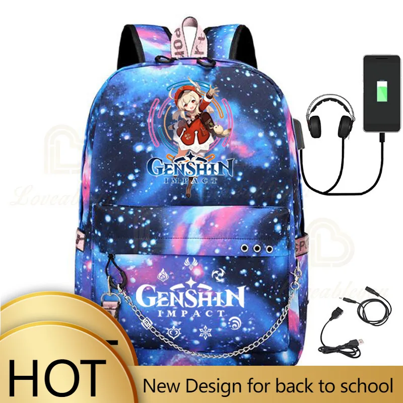 Genshin Impact Backpacks High-capacity Teenager Laptop Backpack Women Men Rucksack Chain USB Charging Travel Mochila
Genshin Impact Backpacks High-capacity Teenager Laptop Backpack Women Men Rucksack Chain USB Charging Travel Mochila