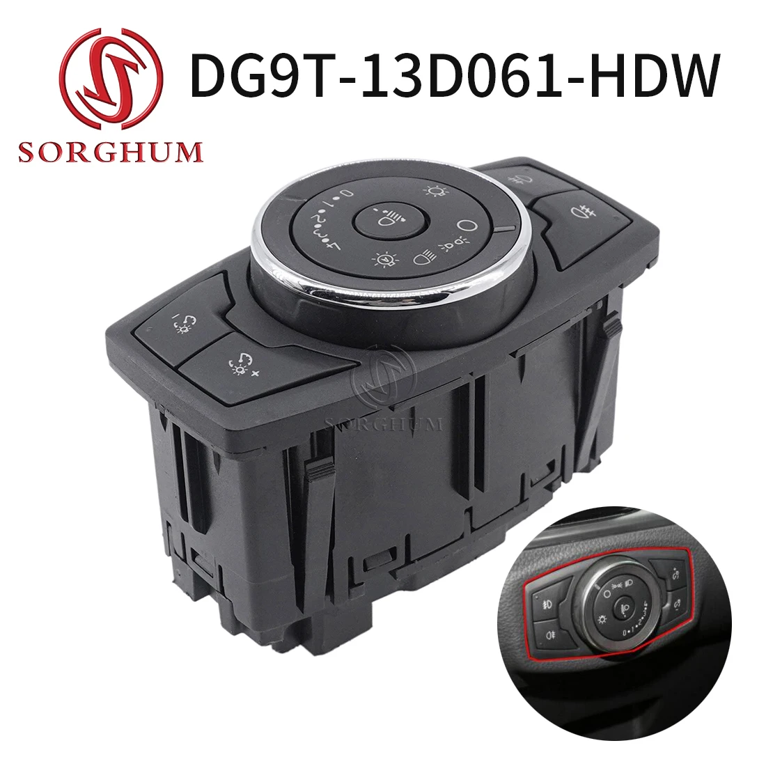 SORGHUM DG9T-13D061-HDW For Ford Ranger Everest 2015 2021 MONDEO MK5 Headlight Switch Unit Lamp Control 2026436 DG9T13D061HDW
SORGHUM DG9T-13D061-HDW For Ford Ranger Everest 2015 2021 MONDEO MK5 Headlight Switch Unit Lamp Control 2026436 DG9T13D061HDW