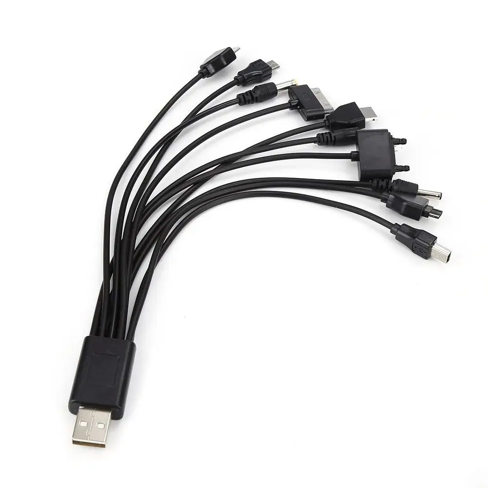 

10 In 1 USB Charger Cables Universal USB Adapter Cable Data Mobile Phones Cord For LG Nokia HTC SAMSUNG Sony Micro USB Cable