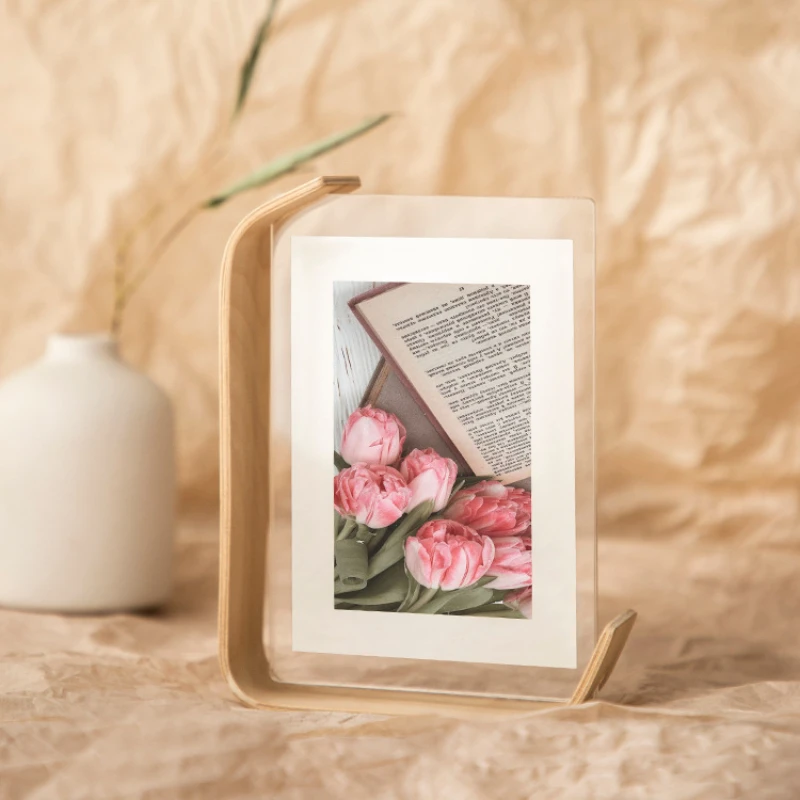 Transparent Double-sided Acrylic Photo Frame Stand Personalized Photo Frame 6 Inch Cute Ins Photo Small Ornaments Engraved Logo
Transparent Double-sided Acrylic Photo Frame Stand Personalized Photo Frame 6 Inch Cute Ins Photo Small Ornaments Engraved Logo