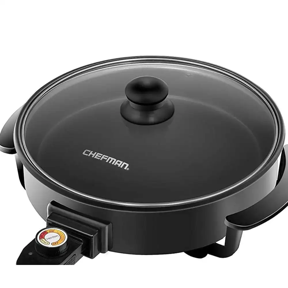 Delivery within 7-10 daysHuanQiu Electric Skillet,12 Inch Round Non-Stick Frying Pan, Temperature Control, Black
Delivery within 7-10 daysHuanQiu Electric Skillet,12 Inch Round Non-Stick Frying Pan, Temperature Control, Black