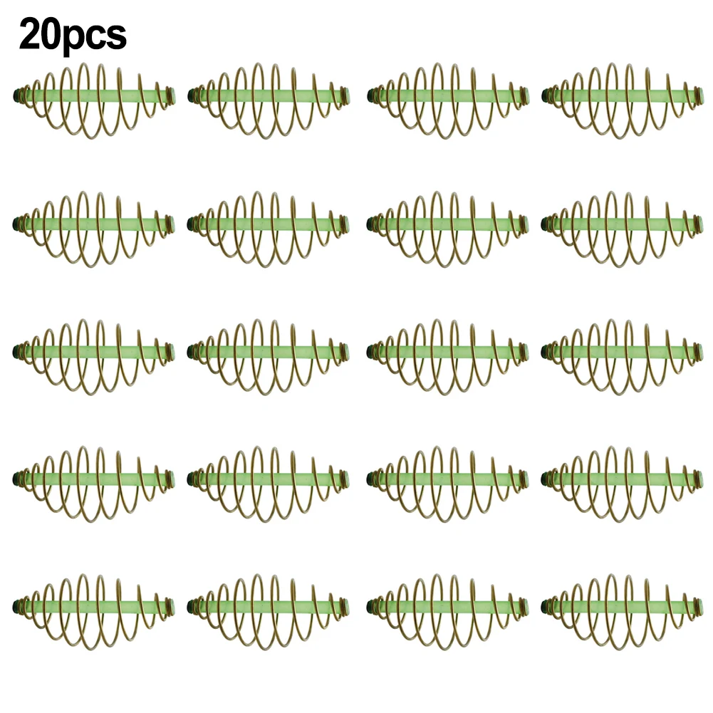 20pcs Carp Fishing Spring Feeder Fishing Bait Cage Spring Lure Inline Hanging Saltwater Inline Method Feeder
20pcs Carp Fishing Spring Feeder Fishing Bait Cage Spring Lure Inline Hanging Saltwater Inline Method Feeder
