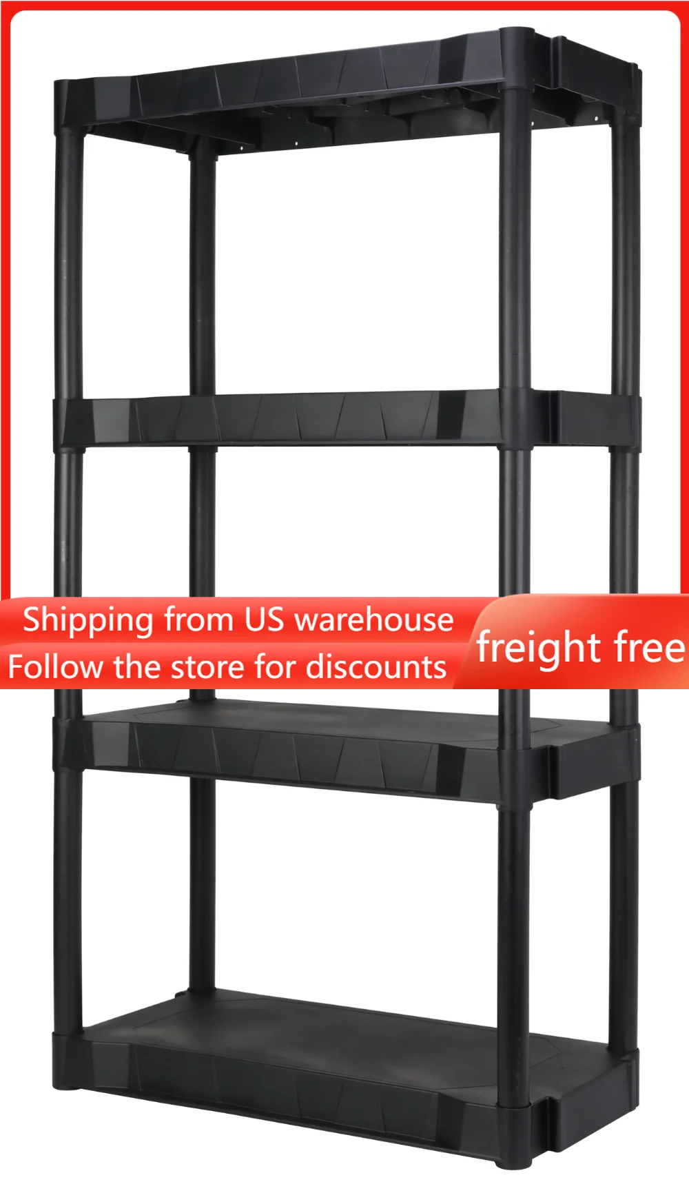 Storage Locker Free Shipping Rack 4 Shelf Plastic Garage Storage Shelves Organizer Useful Things for Kitchen Baskets Accessories
Storage Locker Free Shipping Rack 4 Shelf Plastic Garage Storage Shelves Organizer Useful Things for Kitchen Baskets Accessories