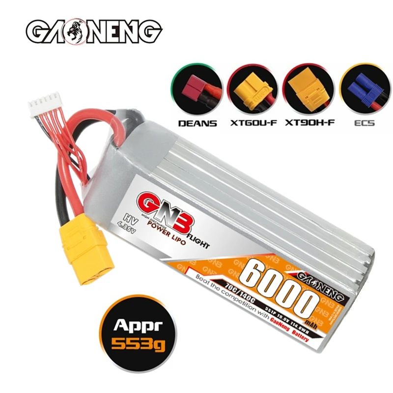 Original GNB HV 5S 19V 6000mAh LiPo Battery 7 to 8inch 400mm-450mm X8 FPV 10inch Xclass FPV 1/7 1/8 Scale Vehicles 19V Battery
Original GNB HV 5S 19V 6000mAh LiPo Battery 7 to 8inch 400mm-450mm X8 FPV 10inch Xclass FPV 1/7 1/8 Scale Vehicles 19V Battery