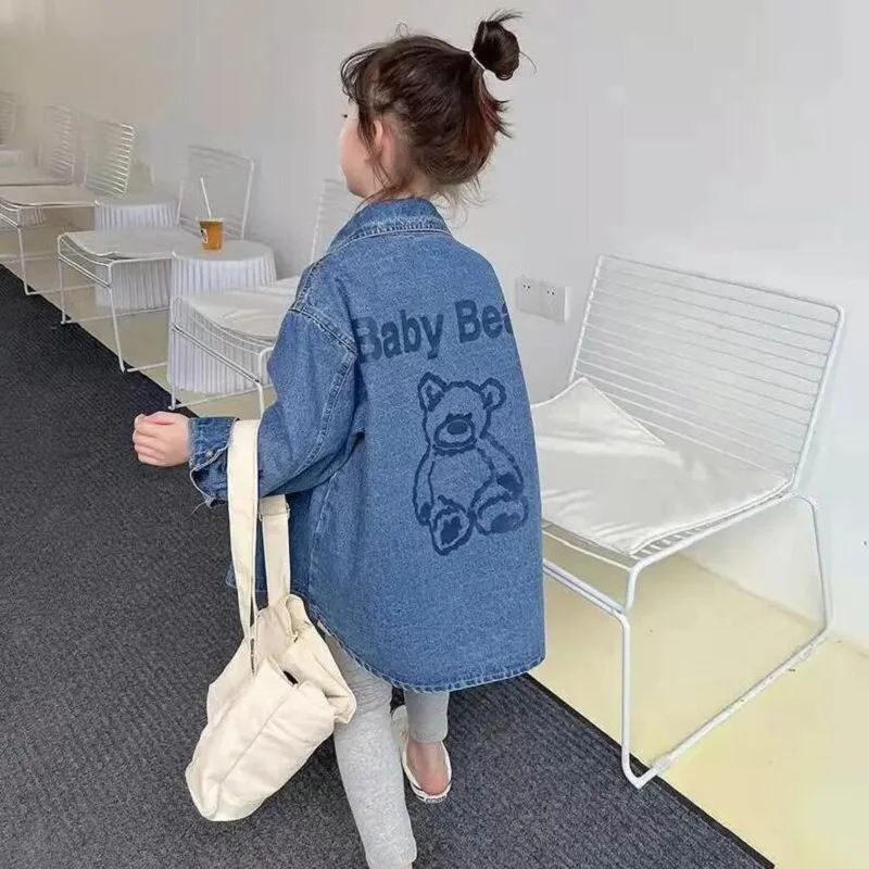 2022 Spring Children Clothes Kids Casual Long Denim Jacket Girls Jeans Coats Girls Shirt Denim Outerwear Costume 100-150CM
2022 Spring Children Clothes Kids Casual Long Denim Jacket Girls Jeans Coats Girls Shirt Denim Outerwear Costume 100-150CM