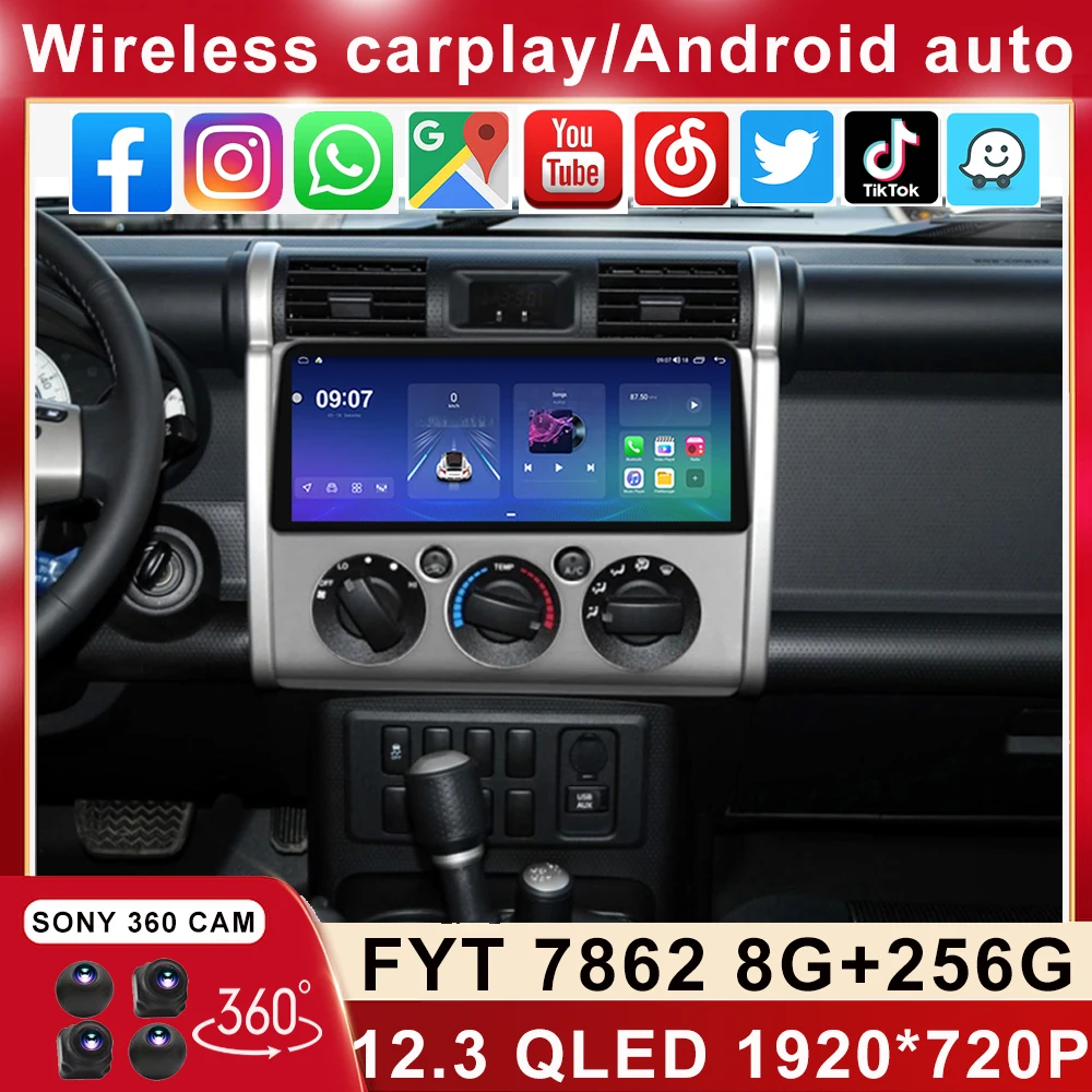 12.3 Inch 1920*720 For Toyota FJ Cruiser J15 2006 - 2020 Android Car Stereo Multimedia SWC Video Player Head Unit Carplay Auto
12.3 Inch 1920*720 For Toyota FJ Cruiser J15 2006 - 2020 Android Car Stereo Multimedia SWC Video Player Head Unit Carplay Auto