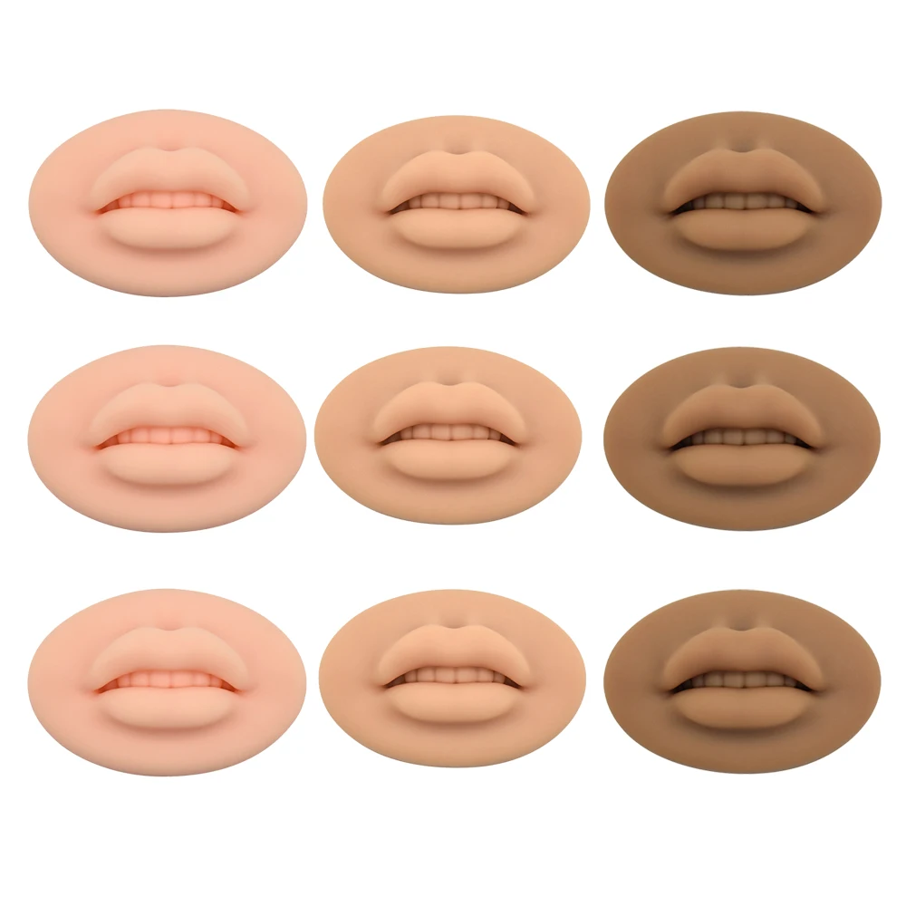 3D Soft Silicone Lips Tattoo Practice Premium Skin For Permanent Makeup Artist Reusable PMU Training Accessories 3pc 9pc 12pc
3D Soft Silicone Lips Tattoo Practice Premium Skin For Permanent Makeup Artist Reusable PMU Training Accessories 3pc 9pc 12pc