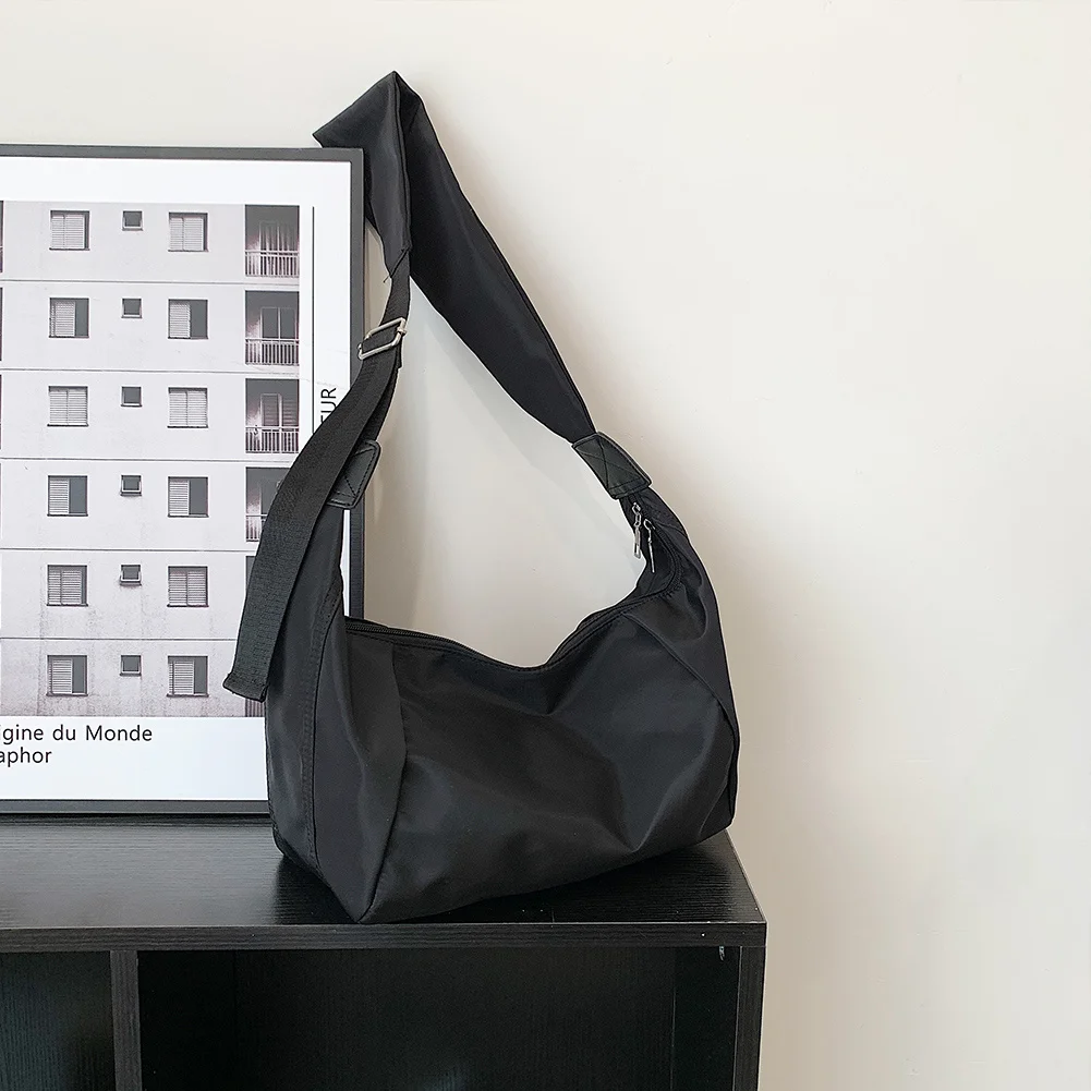 

Нейлоновая нагрудная сумка Hoho для женщин, Вместительная дорожная сумка через плечо с полумесяцем, дизайнерская поясная сумка, Женские повседневные уличные поясные сумки 2023