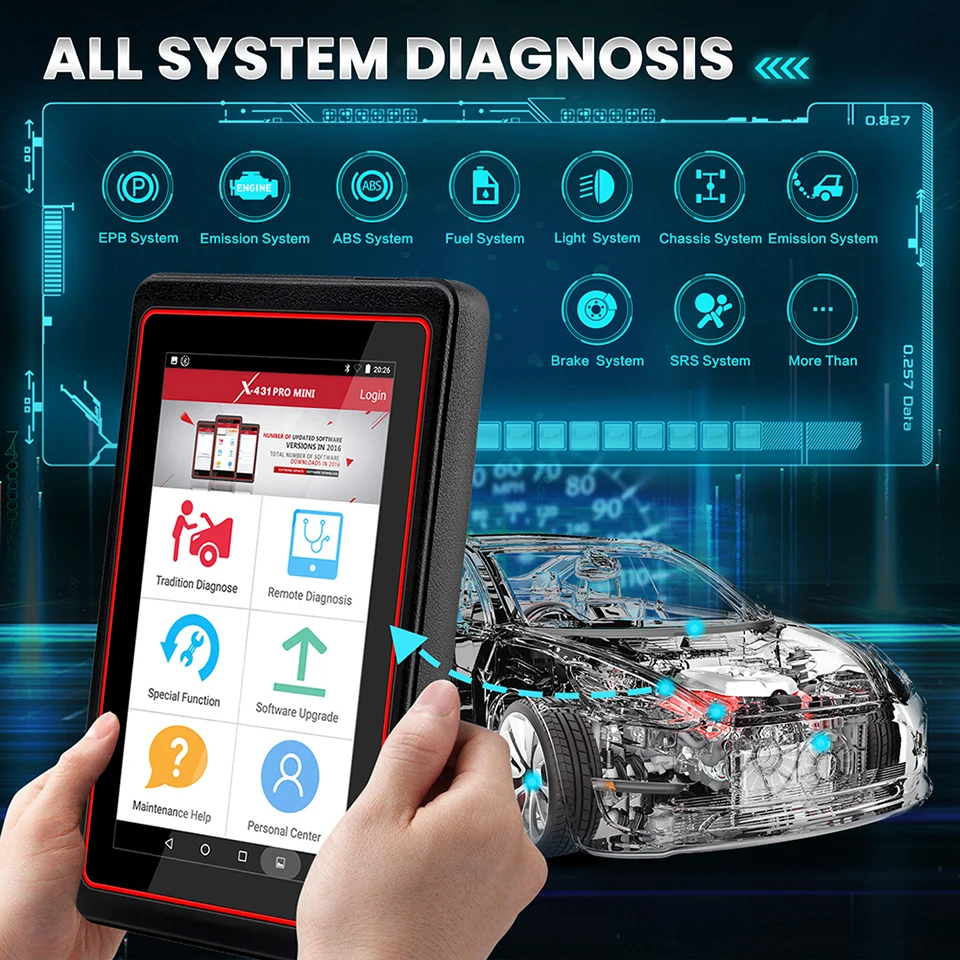LAUNCH X431 PRO MINI V3.0 Professional Diagnostic Tool Car OBD2 Full System Code Reader Scanner Active Test Coding Reset Service
LAUNCH X431 PRO MINI V3.0 Professional Diagnostic Tool Car OBD2 Full System Code Reader Scanner Active Test Coding Reset Service