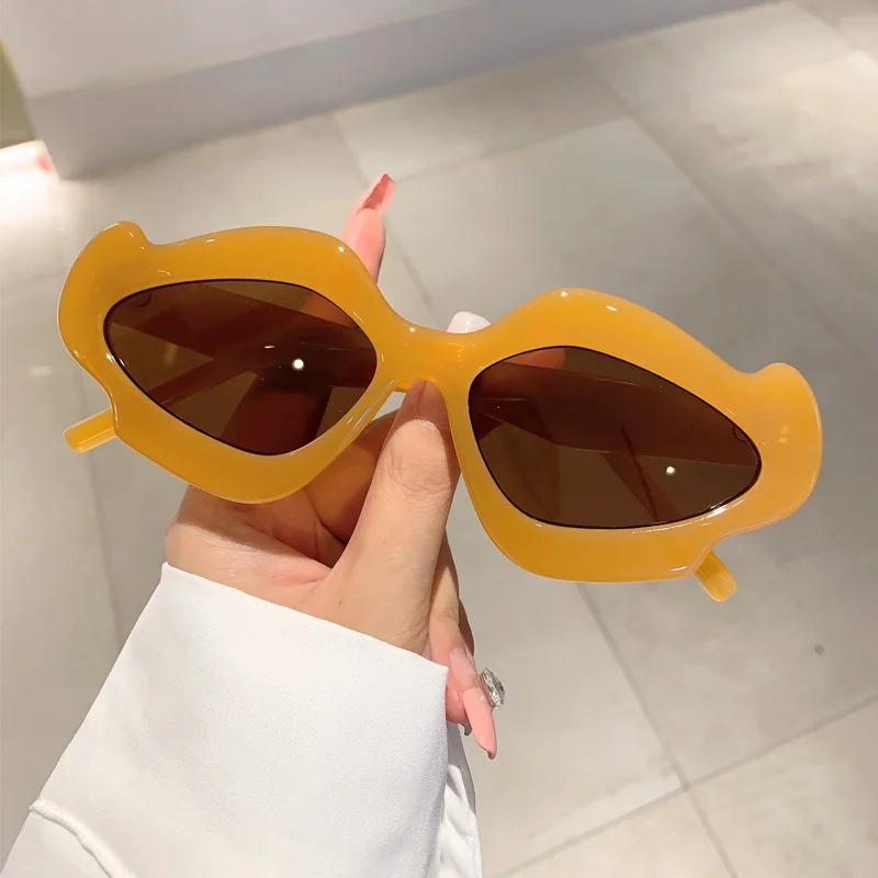 

Солнцезащитные очки с цветами для мужчин и женщин, роскошные винтажные аксессуары неправильной формы, брендовые дизайнерские оригинальные, для усов и фотосъемки
