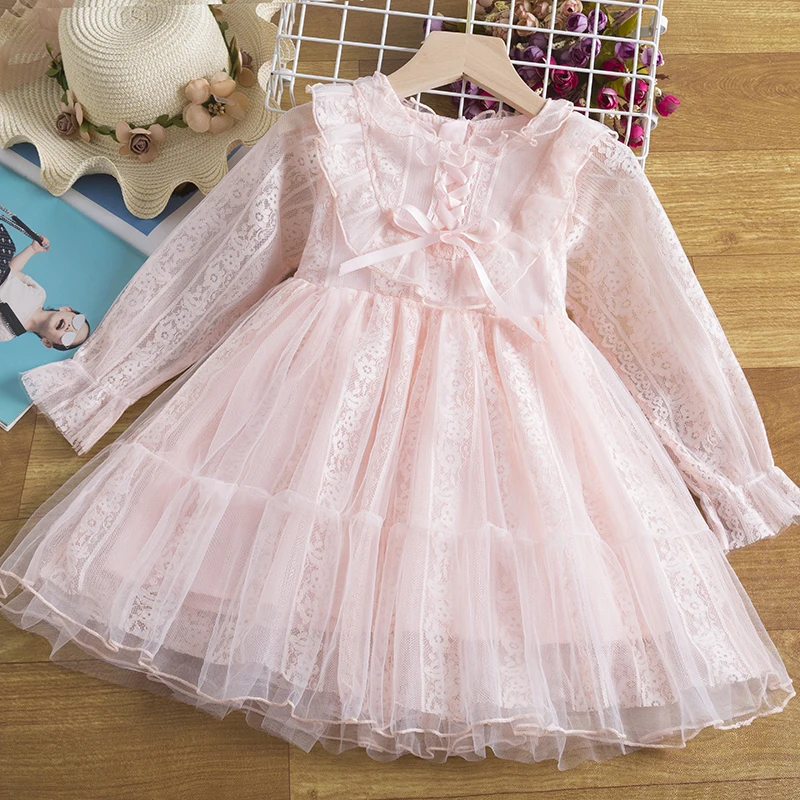 Autumn Winter Girls Dress Christmas Elegant Lace Children Dresses Wedding Party Gown Long Sleeves Flower Kids Princess Costume
Autumn Winter Girls Dress Christmas Elegant Lace Children Dresses Wedding Party Gown Long Sleeves Flower Kids Princess Costume