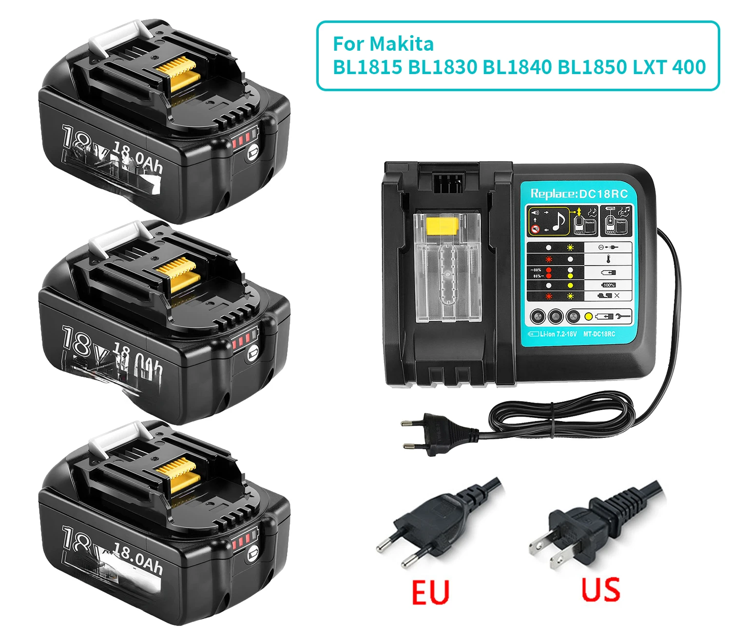 Аккумуляторная батарея для электроинструментов, 18 в, 100% мАч
Аккумуляторная батарея для электроинструментов, 18 в, 100% мАч