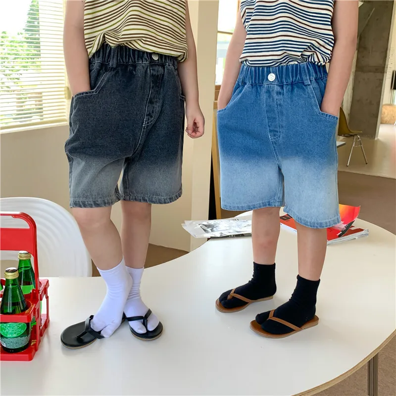 Summer Children fashion tie-dye knee length jeans Unisex boys and girls 2 colors loose denim middle pants
Summer Children fashion tie-dye knee length jeans Unisex boys and girls 2 colors loose denim middle pants